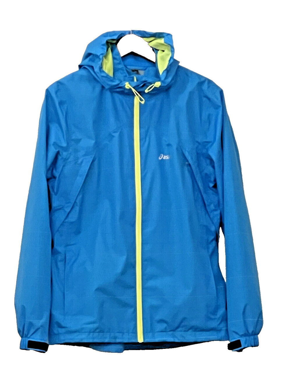 ASICS Women's Teal Full Zip Athletic Ventilation Rain Jacket Size XL